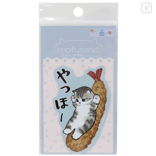 Japan Mofusand Vinyl Sticker - Cat : Shrimp Ya Woo - 1