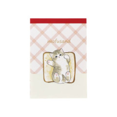 Japan Mofusand Mini Notepad - Cat / Bread