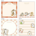 Japan Mofusand Memo Pad - Cat / Bread - 4