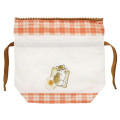 Japan Mofusand Drawstring Bag - Cat / Bread & Egg - 4