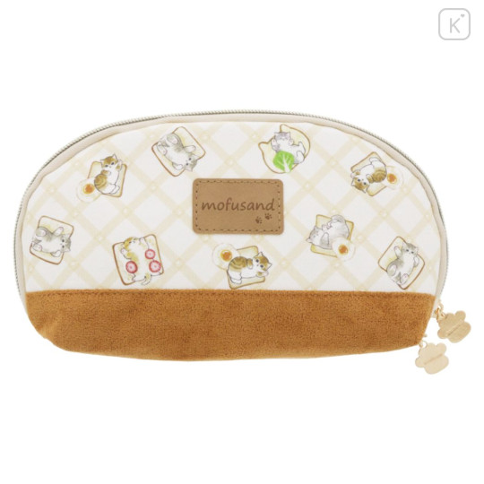 Japan Mofusand Pouch - Cat / Bread & Egg - 2
