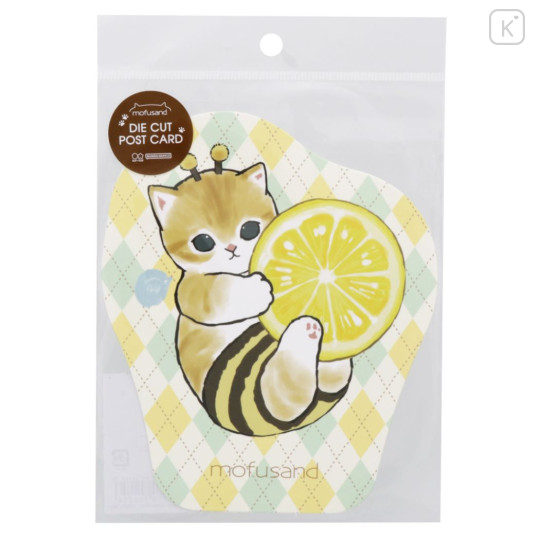 Japan Mofusand Postcard - Cat / Bee & Lemon - 3