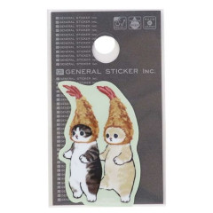 Japan Mofusand Vinyl Sticker - Cat / Tempura