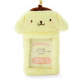 Japan Sanrio Original Fleece Fabric Card Holder - Pompompurin / Enjoy Idol - 2