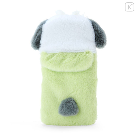 Japan Sanrio Original Fleece Fabric Card Holder - Pochacco : Enjoy Idol - 3