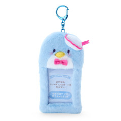 Japan Sanrio Original Fleece Fabric Card Holder - Tuxedosam / Enjoy Idol