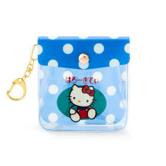 Japan Sanrio Keychain Mini Pouch - Hello Kitty / Fancy Retro