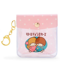 Japan Sanrio Keychain Mini Pouch - Little Twin Stars / Fancy Retro