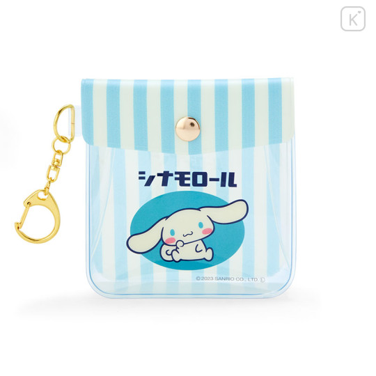 Japan Sanrio Keychain Mini Pouch - Cinnamoroll / Fancy Retro - 1