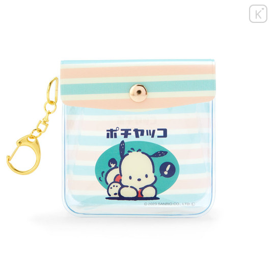 Japan Sanrio Keychain Mini Pouch - Pochacco / Fancy Retro - 1