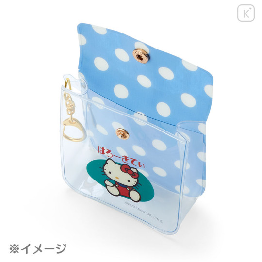 Japan Sanrio Keychain Mini Pouch - Badtz-maru / Fancy Retro - 3