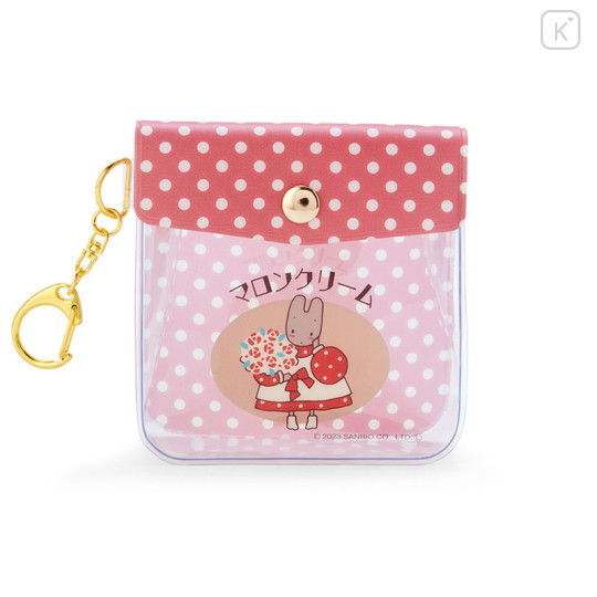 Japan Sanrio Keychain Mini Pouch - Marron Cream / Fancy Retro - 1