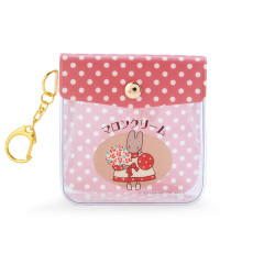 Japan Sanrio Keychain Mini Pouch - Marron Cream / Fancy Retro