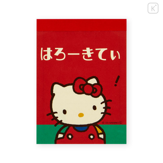 Japan Sanrio Mini Notepad - Hello Kitty / Fancy Retro - 2