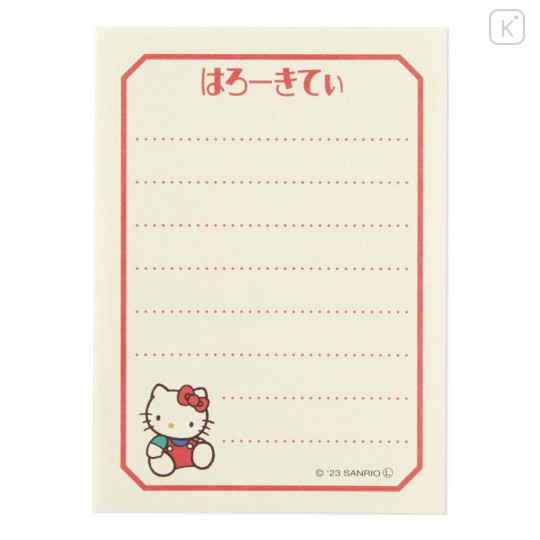 Japan Sanrio Mini Notepad - Hello Kitty / Fancy Retro - 4