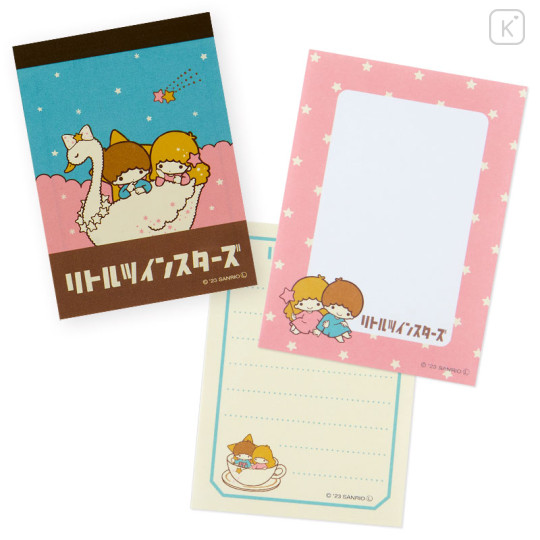 Japan Sanrio Mini Notepad - Little Twin Stars / Fancy Retro - 1