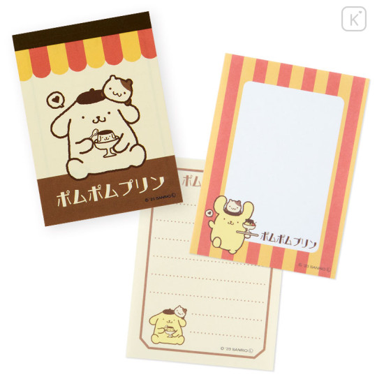 Japan Sanrio Mini Notepad - Pompompurin / Fancy Retro - 1