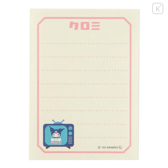 Japan Sanrio Mini Notepad - Kuromi : Fancy Retro - 4