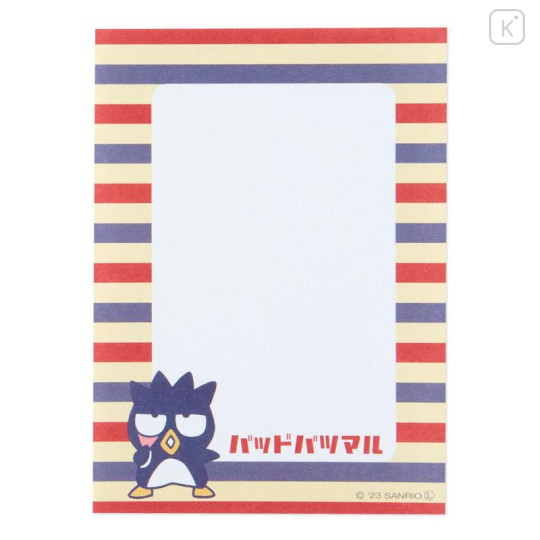 Japan Sanrio Mini Notepad - Badtz-maru / Fancy Retro - 5