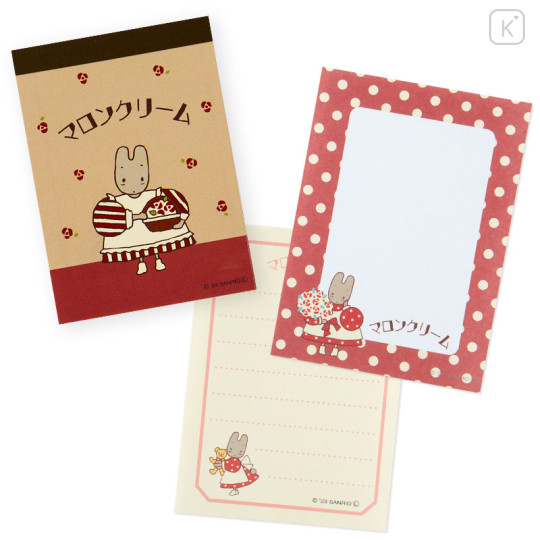 Japan Sanrio Mini Notepad - Marron Cream / Fancy Retro - 1
