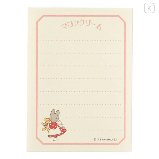 Japan Sanrio Mini Notepad - Marron Cream / Fancy Retro - 4