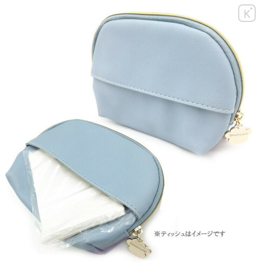 Japan Mofusand Mesh Pouch & Tissue Case - Cat / Shark Hat - 3