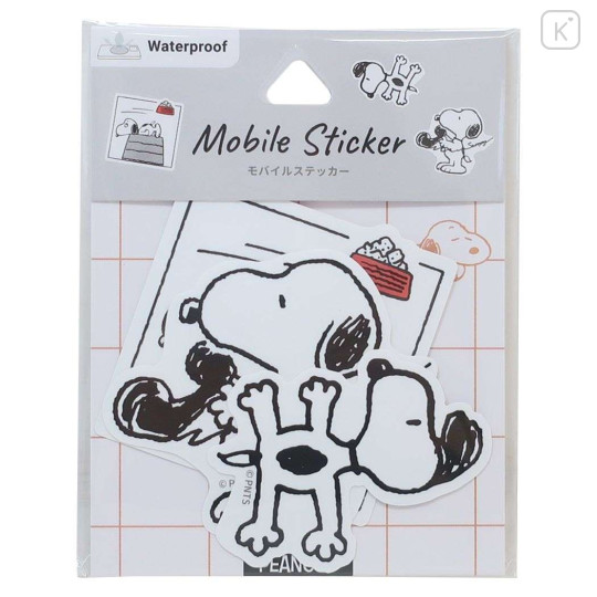 Japan Peanuts Vinyl Deco Sticker Set - Snoopy / Chill - 1