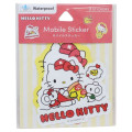 Japan Sanrio Vinyl Deco Sticker Set - Hello Kitty / Pizza - 1