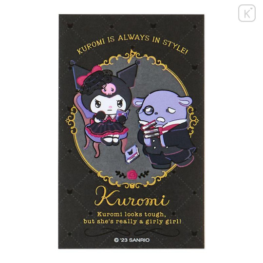 Japan Sanrio Original Sticker Set with Case - Kuromi Delusional Princess - 6