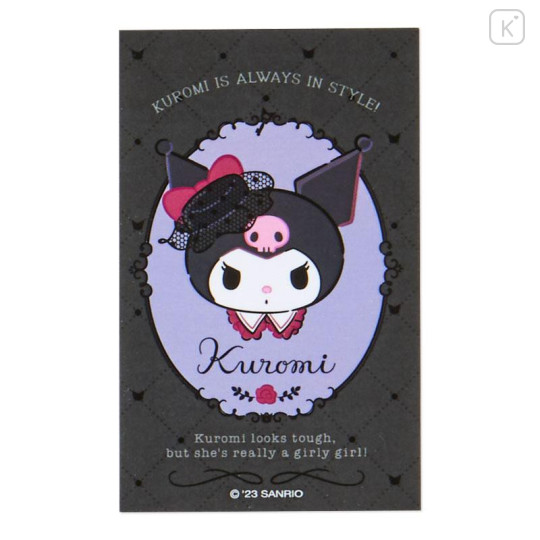 Japan Sanrio Original Sticker Set with Case - Kuromi Delusional Princess - 7