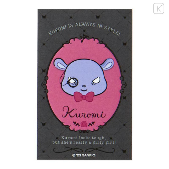 Japan Sanrio Original Sticker Set with Case - Kuromi Delusional Princess - 8