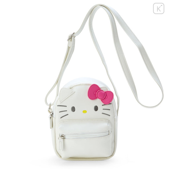 Japan Sanrio Original Face Shoulder Bag - Hello Kitty - 1