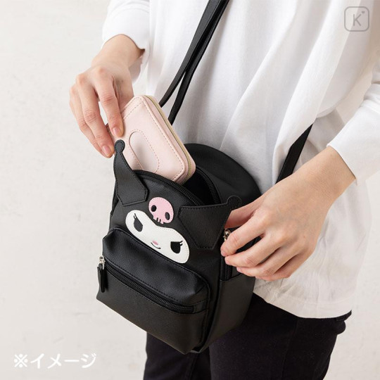 Japan Sanrio Original Face Shoulder Bag - Hello Kitty - 7