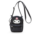 Japan Sanrio Original Face Shoulder Bag - Kuromi - 1