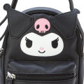 Japan Sanrio Original Face Shoulder Bag - Kuromi - 4