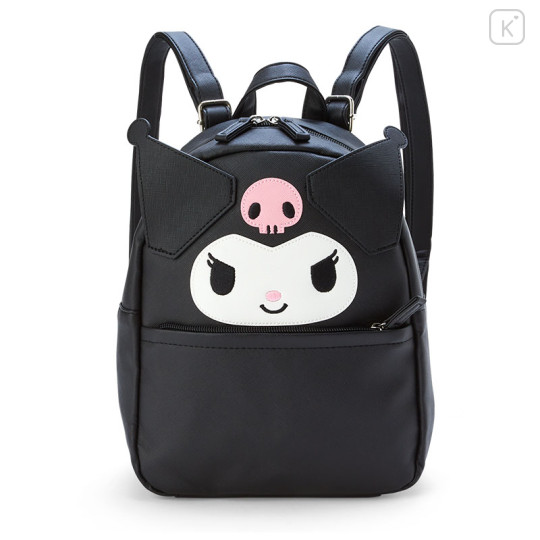 Japan Sanrio Original Face Backpack - Kuromi - 1