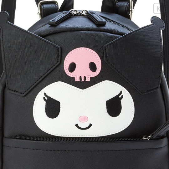 Japan Sanrio Original Face Backpack - Kuromi - 4
