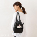 Japan Sanrio Original Face Backpack - Kuromi - 7