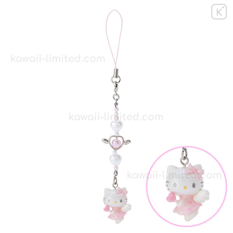 Hello Kitty ANGELS Baseball Cell Phone Charm Genuine Merchandise