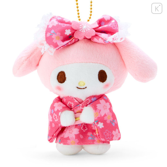 Japan Sanrio Mascot Holder - My Melody / Sakura Kimono / Pink - 2