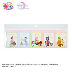 Japan Sanrio × Sailor Moon Cosmos Mini Notepad 5pcs Set A