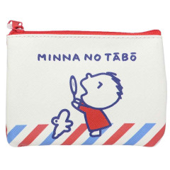 Japan Sanrio Flat Pouch & Tissue Case - Minna No Tabo / Fancy Retro