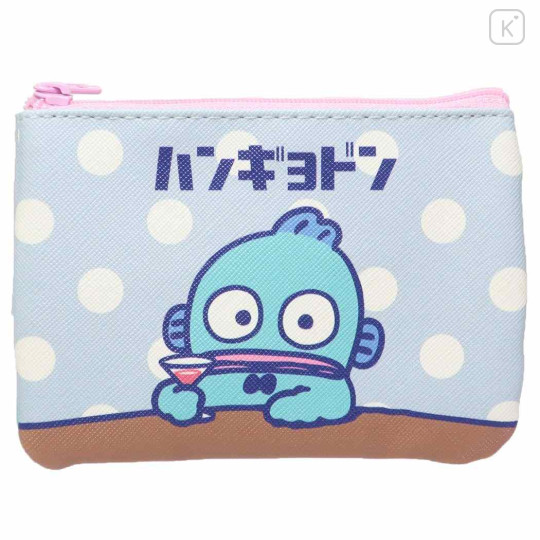 Japan Sanrio Flat Pouch & Tissue Case - Hangyodon / Fancy Retro - 1