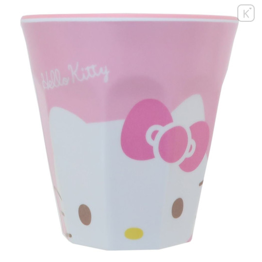 Japan Sanrio Melamine Tumbler - Hello Kitty / Matte Light Pink - 1