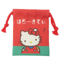 Japan Sanrio Drawstring Pouch - Hello Kitty : Fancy Retro - 1