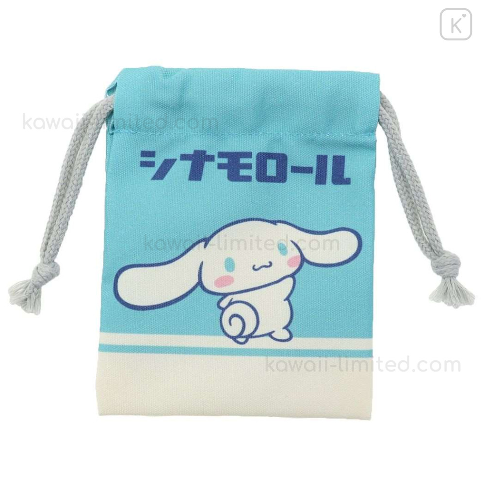 Japan Sanrio Drawstring Pouch Cinnamoroll Fancy Retro Kawaii Limited 6216