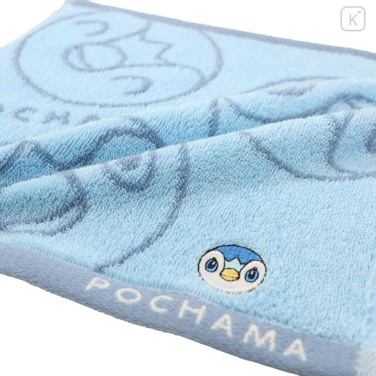 Japan Pokemon Jacquard Wash Towel - Piplup / Blue - 2