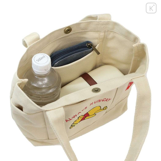 Japan Disney Mini Tote Bag - Winnie The Pooh : Always Hungry - 2