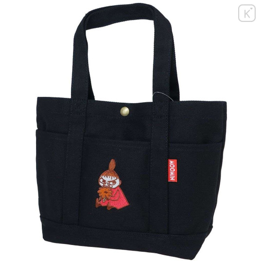 Japan Moomin Mini Tote Bag - Little My / Black - 1