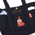 Japan Moomin Mini Tote Bag - Little My / Black - 3